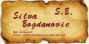 Silva Bogdanović vizit kartica